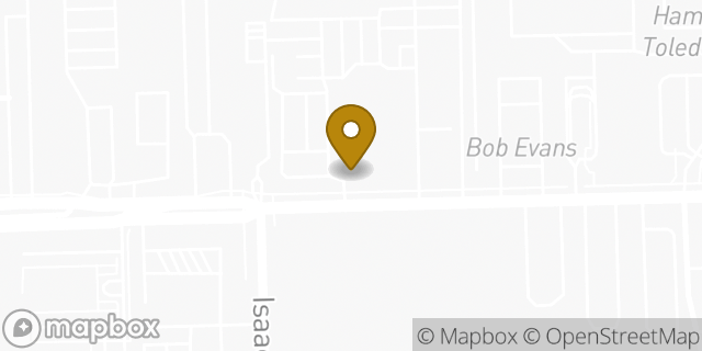 Map showing the location of Baumann Ford Oregon in Oregon, OH 43616