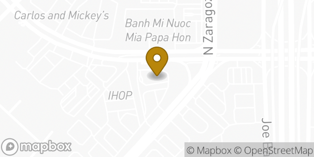 Map showing the location of Whataburger in El Paso, TX 79936