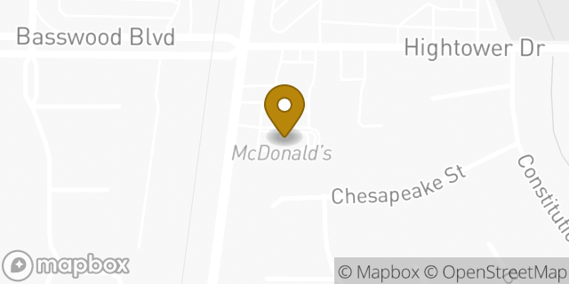 Map showing the location of McDonald's in Watauga, TX 76148