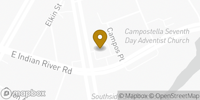 Map showing the location of McDonald's in Norfolk, VA 23523