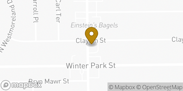 Map showing the location of Regions Bank in Orlando, FL 32804