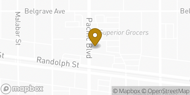 Map showing the location of Subway in Huntington Park, CA 90255