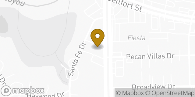 Map showing the location of Whataburger in Houston, TX 77061
