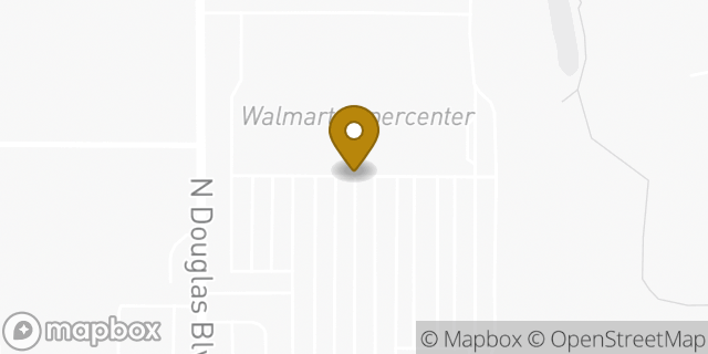 Map showing the location of Walmart in Oklahoma City, OK 73141