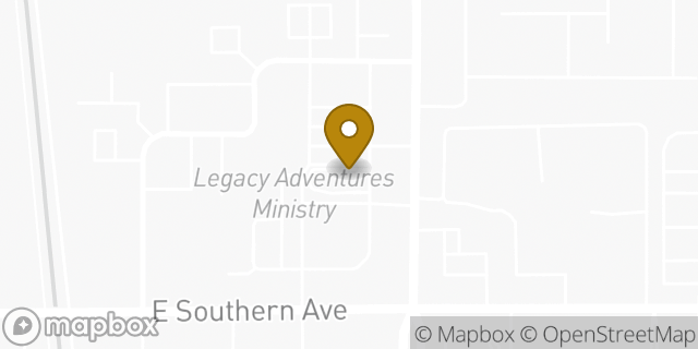 Map showing the location of Mesa, AZ (Greenfield Rd) in Mesa, AZ 85206