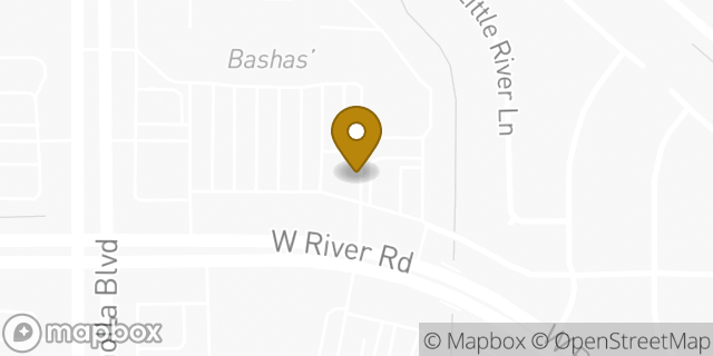 Map showing the location of Subway in Tucson, AZ 85704