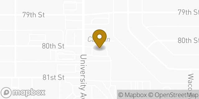 Map showing the location of Starbucks in Lubbock, TX 79423