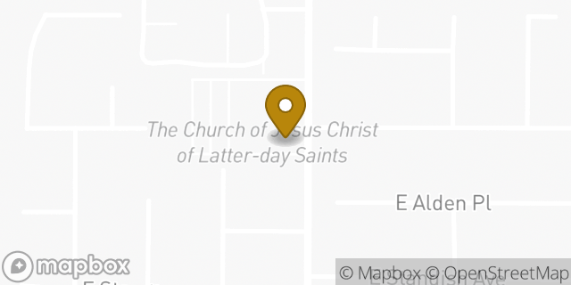Map showing the location of The Church of Jesus Christ of Latter-day Saints in Anaheim, CA 92806