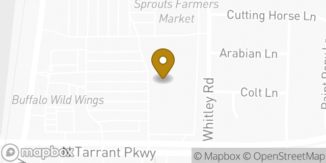 Map showing the location of Penske Truck Rental in Keller, TX 76248