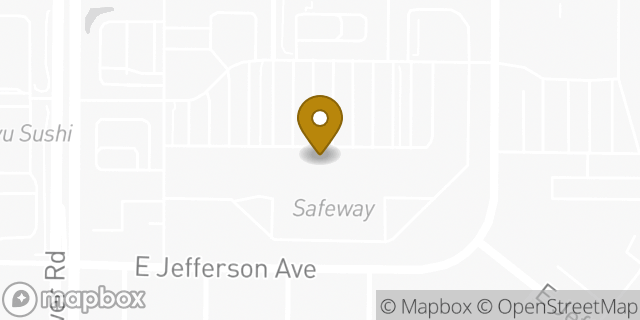 Map showing the location of Safeway in Aurora, CO 80013