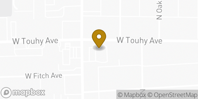 Map showing the location of Buffalo Wild Wings in Chicago, IL 60645