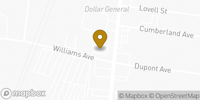 Map showing the location of AutoZone in Madison, TN 37115