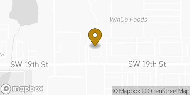 Map showing the location of AutoZone in Moore, OK 73160