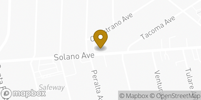 Map showing the location of The UPS Store in Berkeley, CA 94707