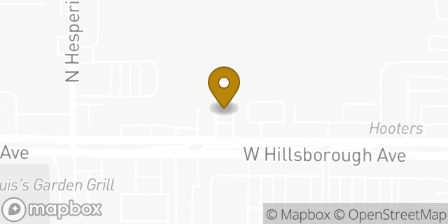 Map showing the location of McDonald's in Tampa, FL 33614