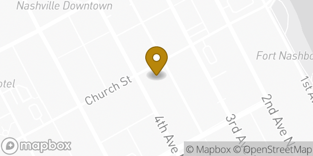 Map showing the location of Starbucks in Nashville, TN 37219