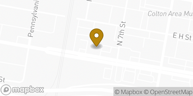 Map showing the location of McDonald's in Colton, CA 92324