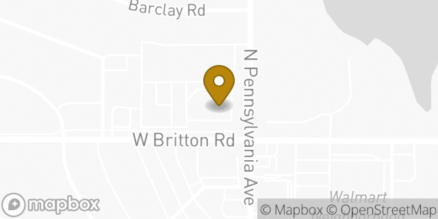 Map showing the location of CVS Pharmacy in The Village, OK 73120