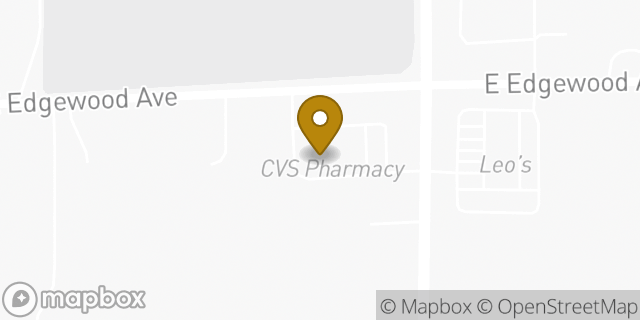 Map showing the location of ATM CVS in Indianapolis, IN