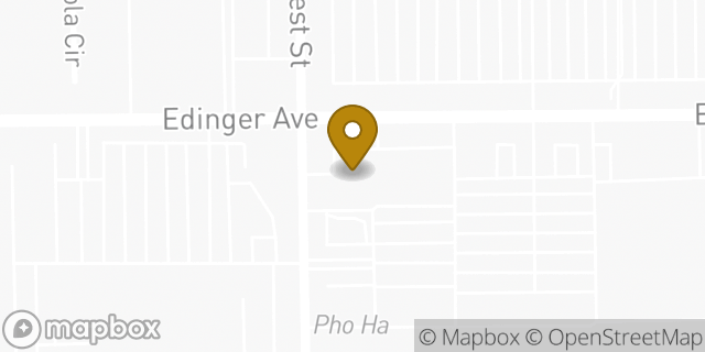 Map showing the location of Amazon Locker - Blitzen in Huntington Beach, CA 92647