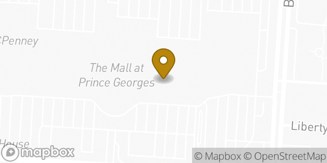 Map showing the location of Starbucks in Hyattsville, MD 20782
