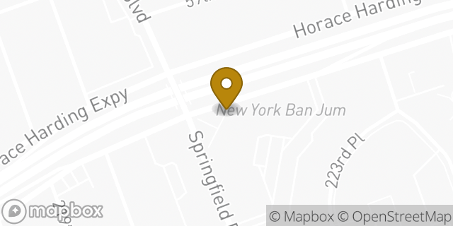 Map showing the location of Starbucks in New York, NY 11364