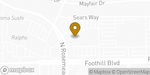 Map showing the location of Chuck E. Cheese in Pasadena, CA 91107
