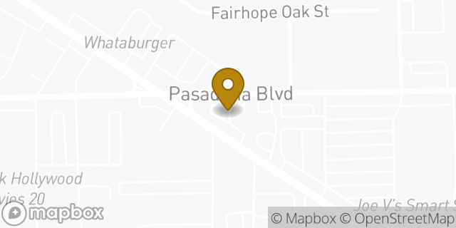 Map showing the location of Subway in Pasadena, TX 77503