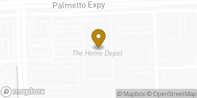 Map showing the location of The Home Depot in Miami Gardens, FL 33014