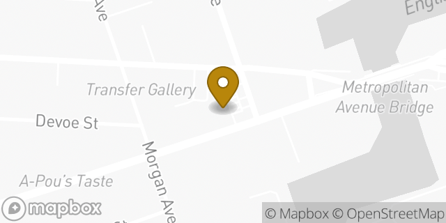 Map showing the location of Dunkin' in Brooklyn, NY 11211