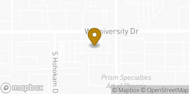 Map showing the location of QuikTrip in Tempe, AZ 85281