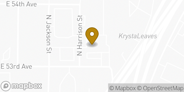 Map showing the location of Penske Truck Rental in Denver, CO 80216