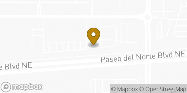 Map showing the location of HOTWORX in Albuquerque, NM 87122