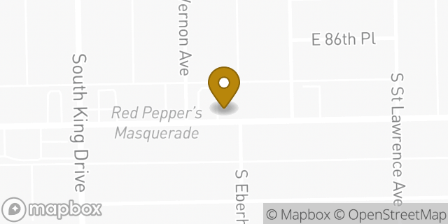 Map showing the location of Baskin-Robbins in Chicago, IL 60619