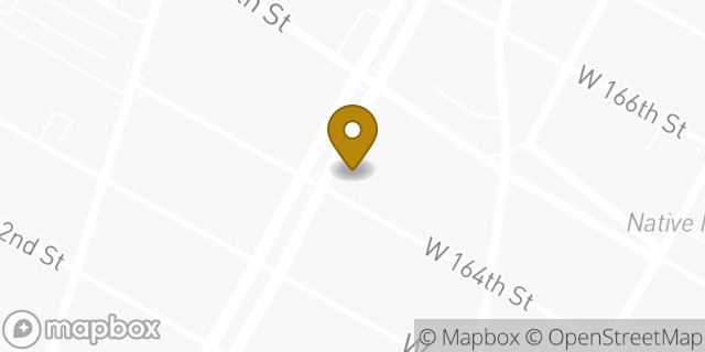 Map showing the location of Subway in New York, NY 10032