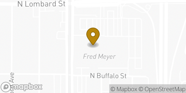 Map showing the location of Starbucks in Portland, OR 97217