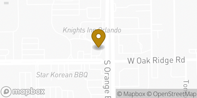 Map showing the location of Papa John's Pizza in Orlando, FL 32839