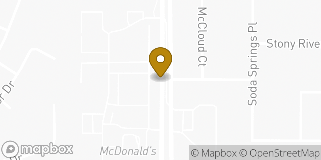 Map showing the location of Kaiser Permanente in Bakersfield, CA 93308
