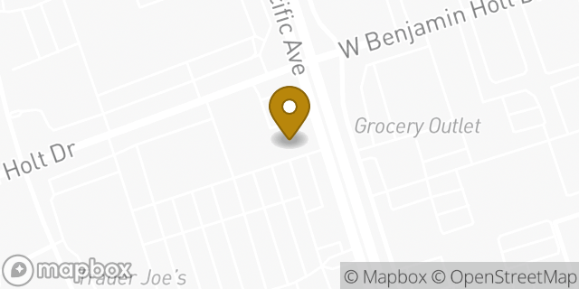 Map showing the location of Chase Bank in Stockton, CA 95207