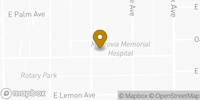 Map showing the location of Kaiser NeuroMap Institute in Monrovia, CA 91016