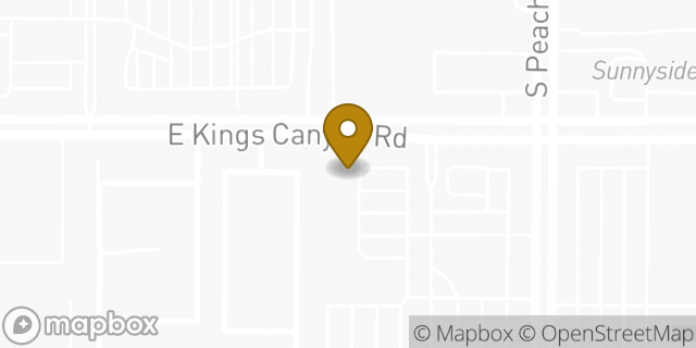 Map showing the location of Baskin-Robbins in Fresno, CA 93727