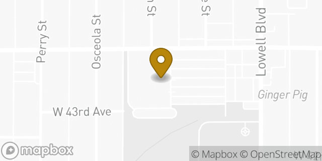 Map showing the location of Safeway in Denver, CO 80211