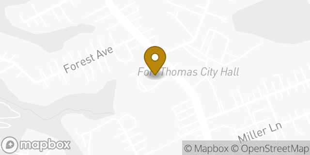 Map showing the location of Fifth Third Bank in Fort Thomas, KY 41075