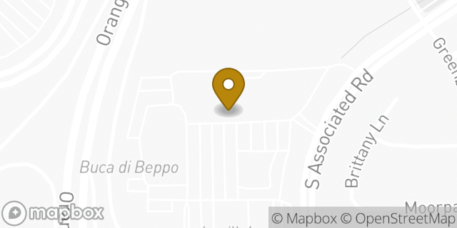 Map showing the location of Starbucks in Brea, CA 92821