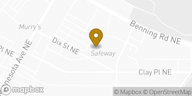 Map showing the location of Safeway in Washington, DC 20019