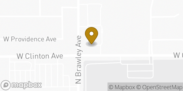 Map showing the location of Walgreens in Fresno, CA 93722