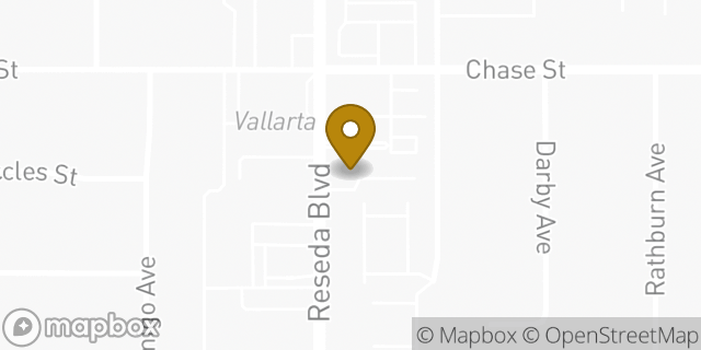 Map showing the location of Enterprise Rent-A-Car in Northridge, CA 91324