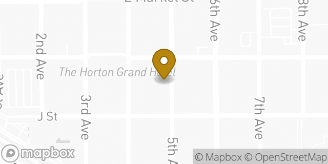 Map showing the location of Oakley in San Diego, CA 92101