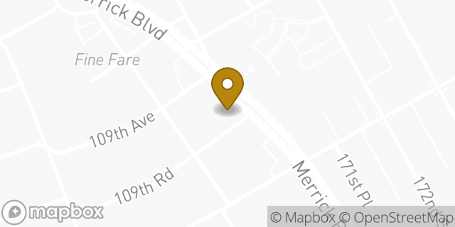 Map showing the location of Papa Johns Pizza in New York, NY 11433