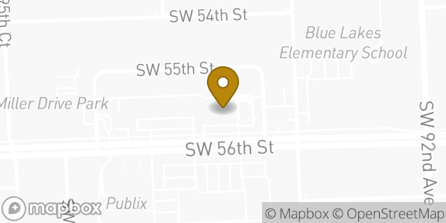 Map showing the location of AutoZone in Miami, FL 33165